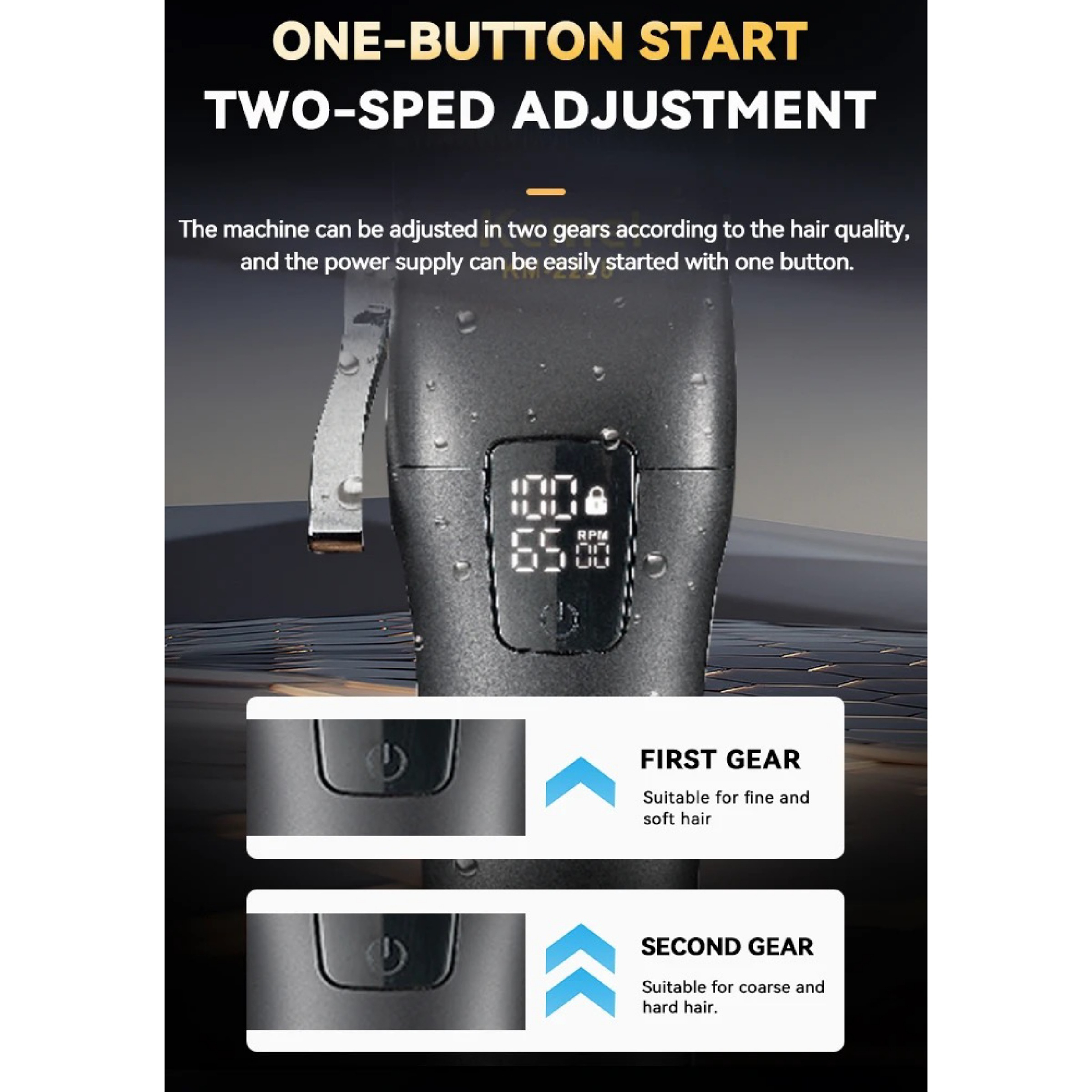 ماشین اصلاح موی سر و صورت کیمی مدل KM-2228 ماشین اصلاح موی سر و صورت کیمی مدل KM-2228