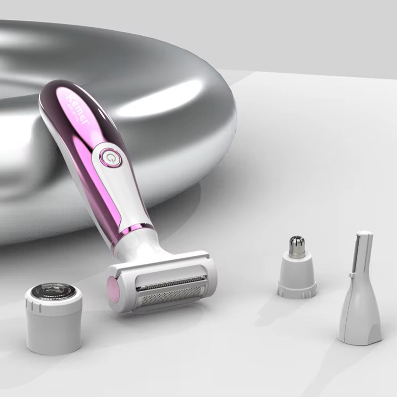 ست اصلاح موی بدن بانوان کیمی مدل KM-6714 ست اصلاح موی بدن بانوان کیمی مدل KM-6714