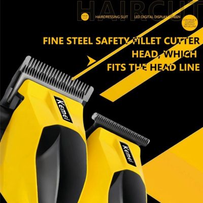 ماشین اصلاح موی سر و صورت شارژی کیمی مدل KM-8561 مجموعه 2 عددی