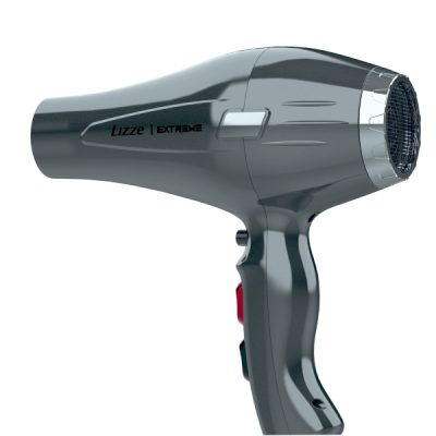 سشوار حرفه ای لیز مدل EXTREME، موتور AC با توان مصرفی 2400 وات، دارای قابلیت باد سرد، فناوری تولید یون، دارای حلقه آویختن، وزن 480 گرم، تنظیم حرارت 2 حالته، کنترل سرعت 2 حالته، 2 عدد سری متمرکزکننده