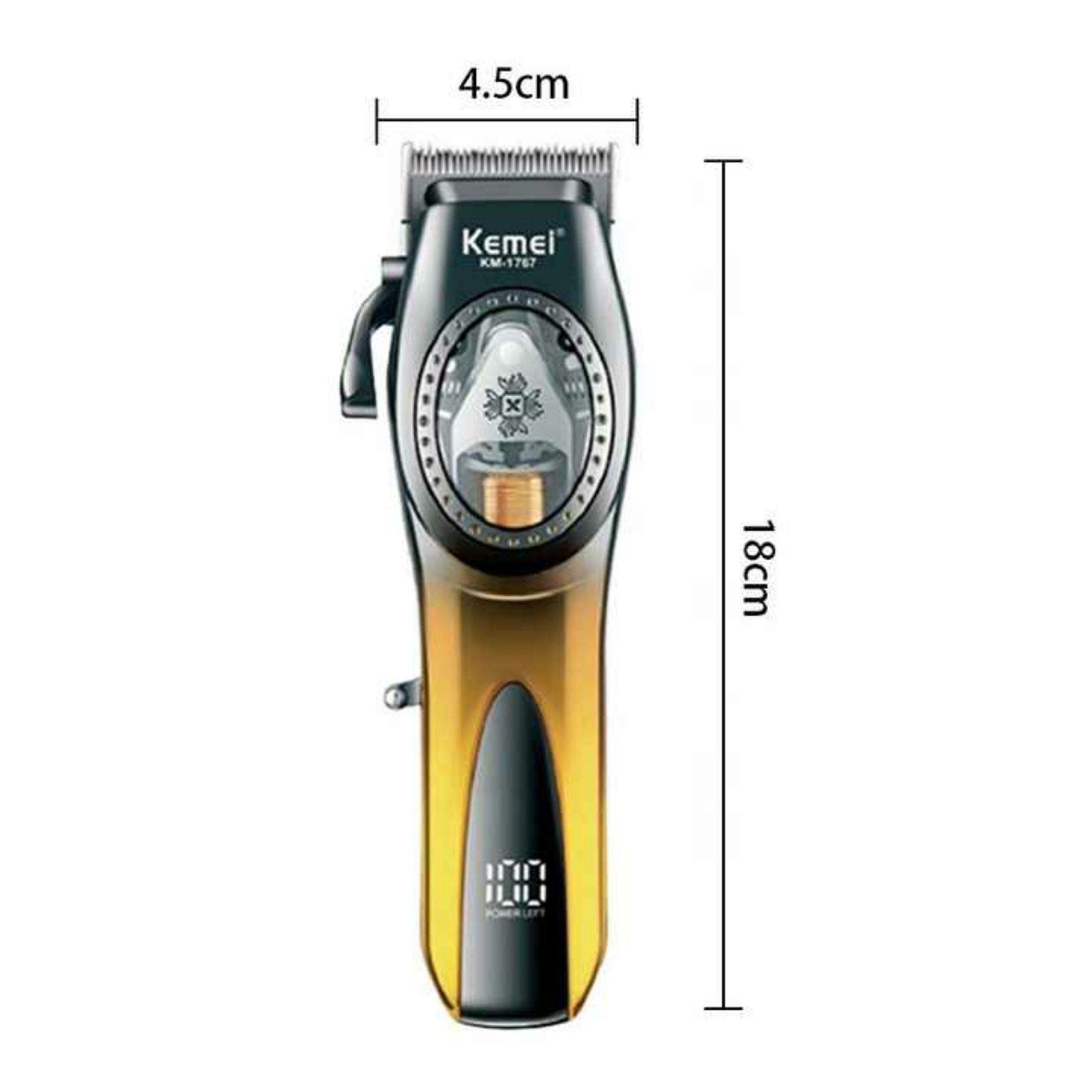 ماشین اصلاح موی سر و صورت شارژی کیمی مدل KM-1767 ماشین اصلاح موی سر و صورت شارژی کیمی مدل KM-1767