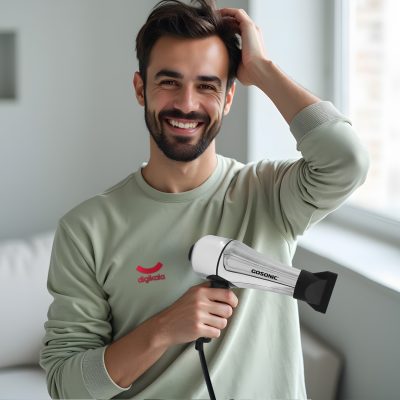 سشوار حرفه ای گوسونیک مدل GHD-229، موتور AC با توان مصرفی 1800 وات، دارای قابلیت باد سرد، فناوری تولید یون، وزن 892 گرم، تنظیم حرارت 3 حالته و کنترل سرعت 2 حالته، به همراه 1 عدد سری متمرکزکننده