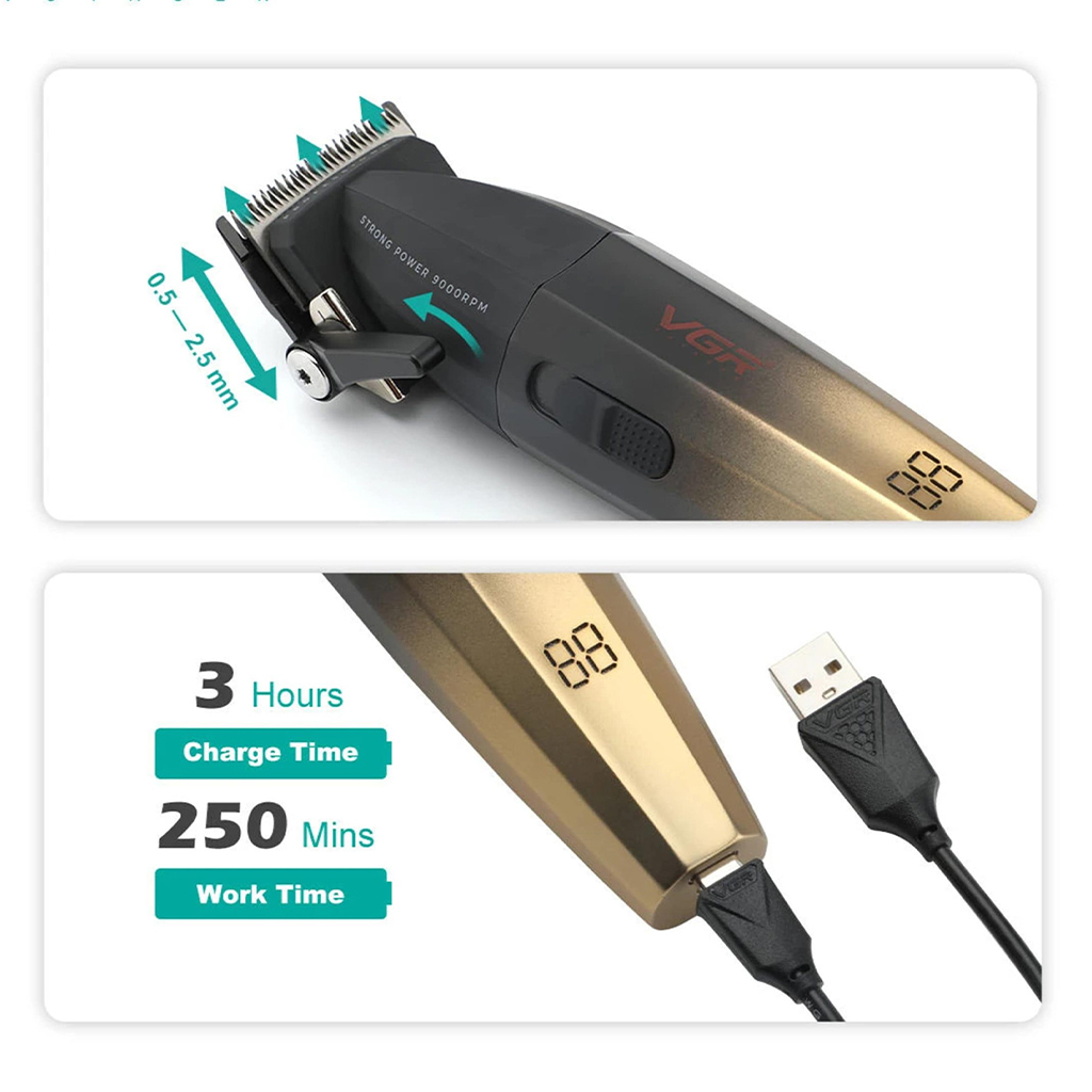 ماشین اصلاح موی سر و صورت وی جی ار مدل V-003 ماشین اصلاح موی سر و صورت وی جی ار مدل V-003