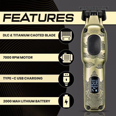 ماشین اصلاح موی سر و صورت وی جی ار مدل V-954