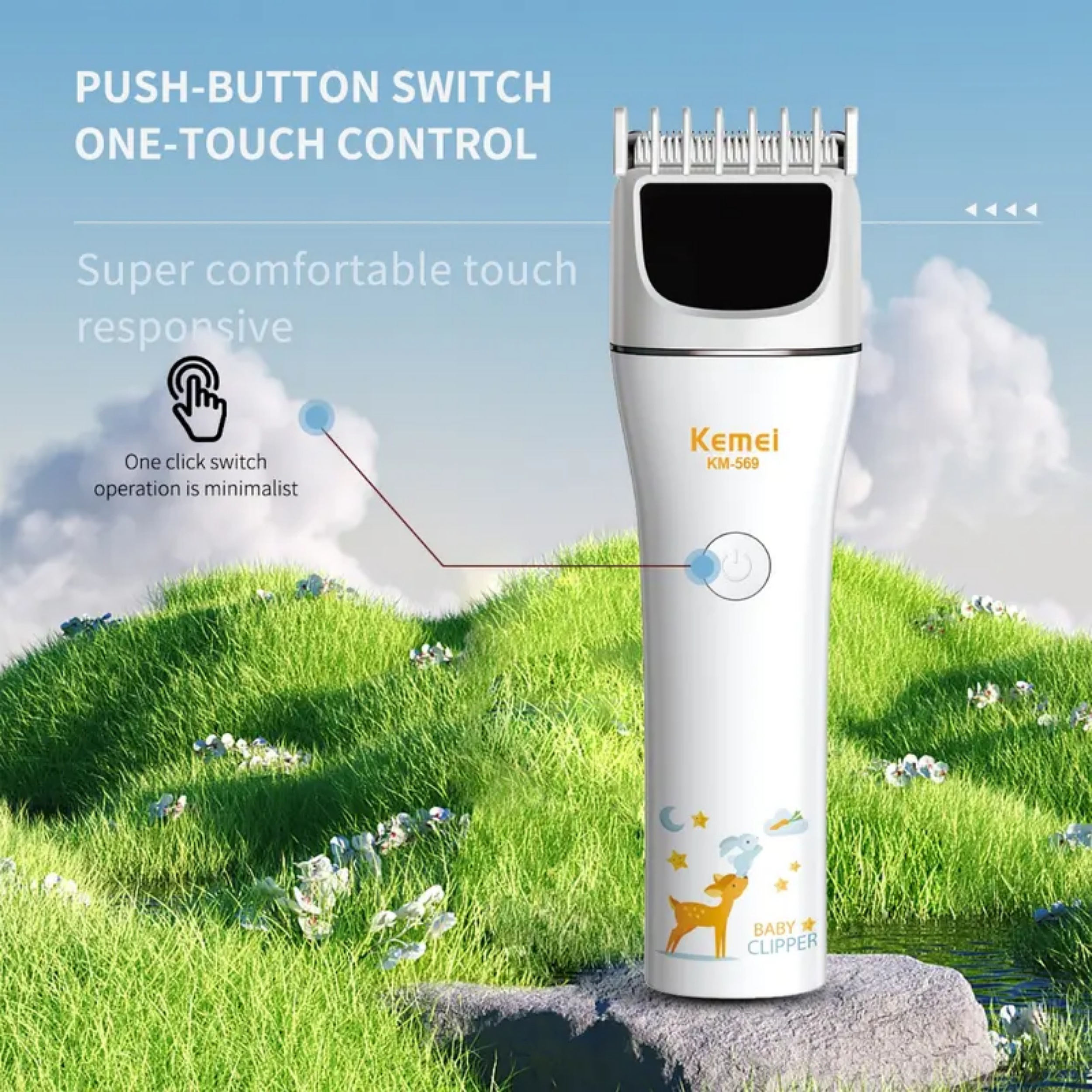 ماشین اصلاح موی سر شارژی کیمی مدل km-569 ماشین اصلاح موی سر شارژی کیمی مدل km-569