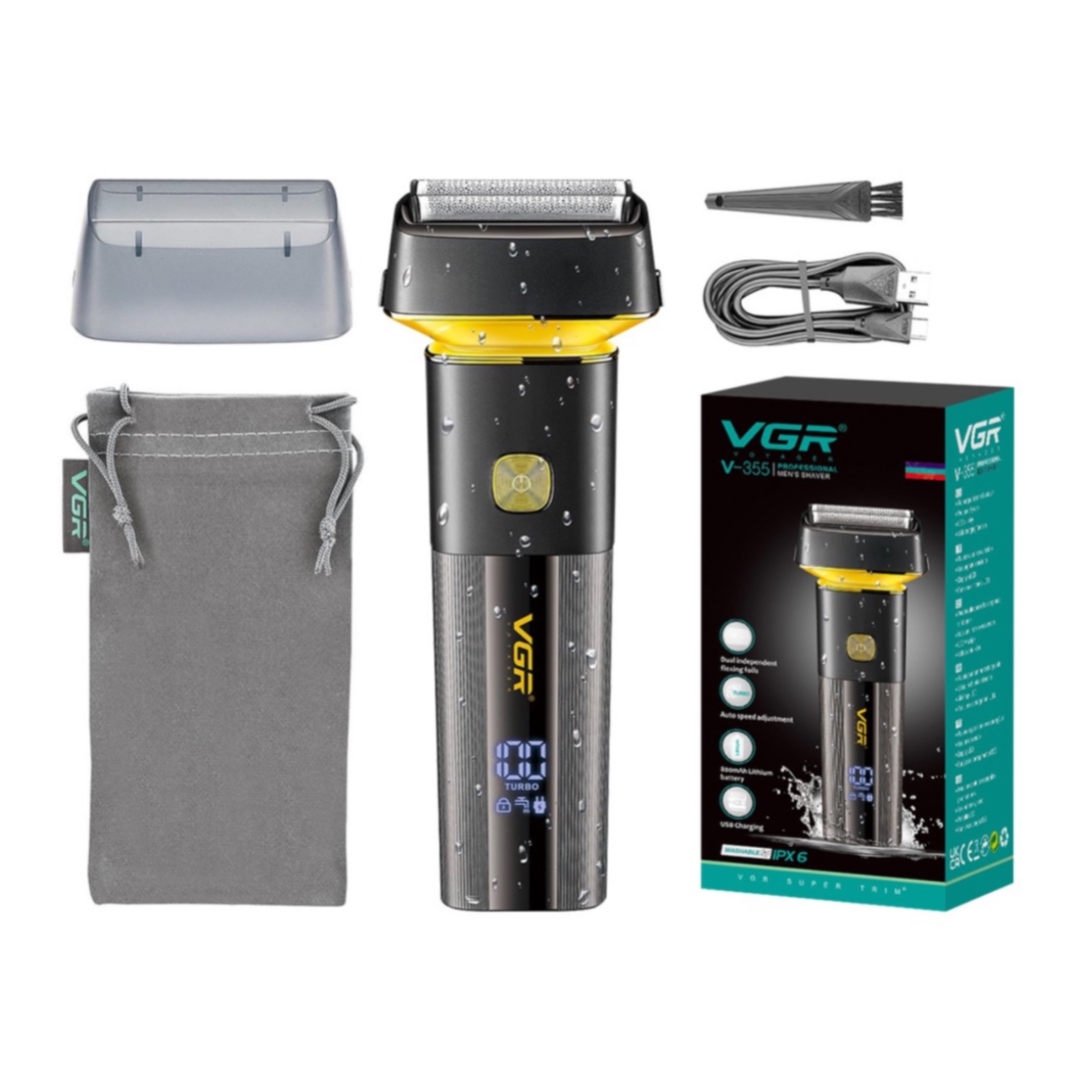 ماشین اصلاح موی صورت وی جی ار مدل V-355 ماشین اصلاح موی صورت وی جی ار مدل V-355