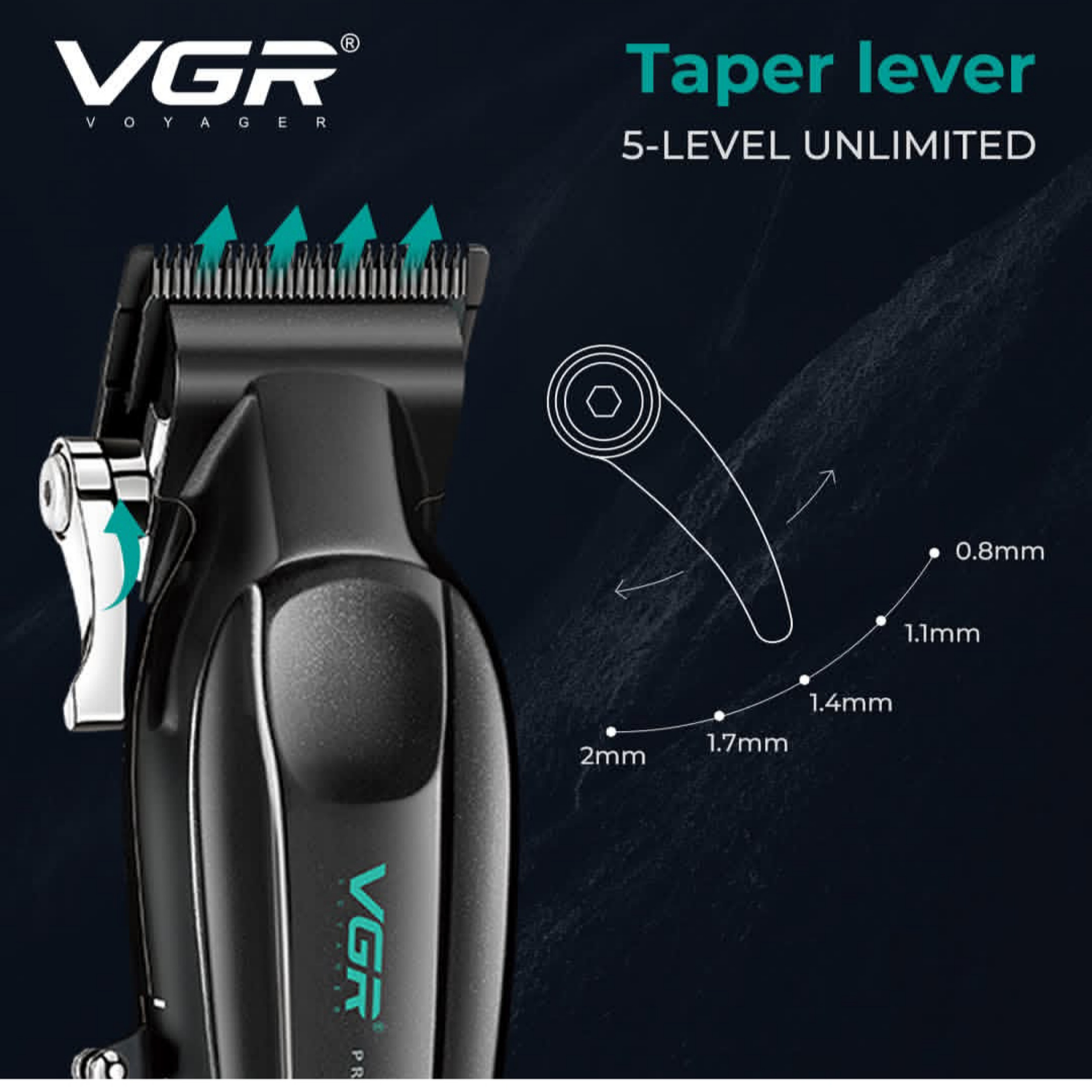 ماشین اصلاح موی سر و صورت شارژی وی جی ار مدل V-662 ماشین اصلاح موی سر و صورت شارژی وی جی ار مدل V-662