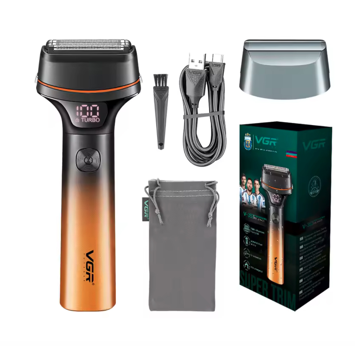 ماشین اصلاح صورت شارژی وی جی ار مدل v-382 ماشین اصلاح صورت شارژی وی جی ار مدل v-382