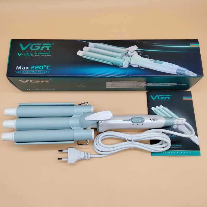 فر کننده و حالت دهنده مو وی جی ار مدل V-595 فر کننده و حالت دهنده مو وی جی ار مدل V-595