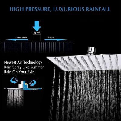 سردوش حمام پاپیروس مدل استیل قهرمانUP