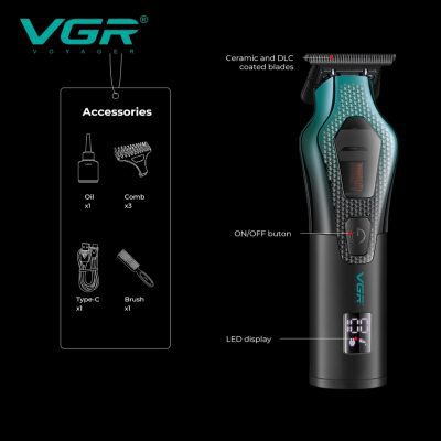 ماشین اصلاح موی سر و صورت شارژی وی جی ار مدل V-997