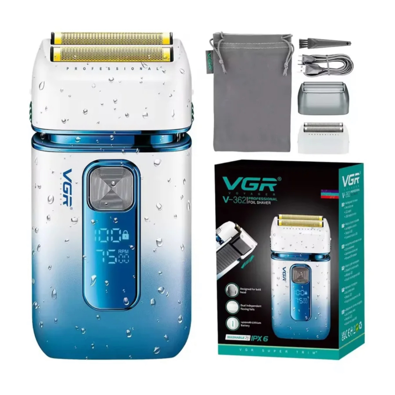 ماشین اصلاح موی سر و صورت وی جی ار مدل V-362 ماشین اصلاح موی سر و صورت وی جی ار مدل V-362