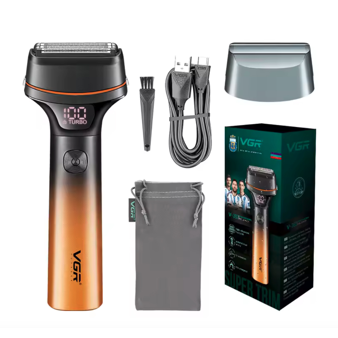 ماشین اصلاح صورت شارژی وی جی ار مدل v-382 ماشین اصلاح صورت شارژی وی جی ار مدل v-382