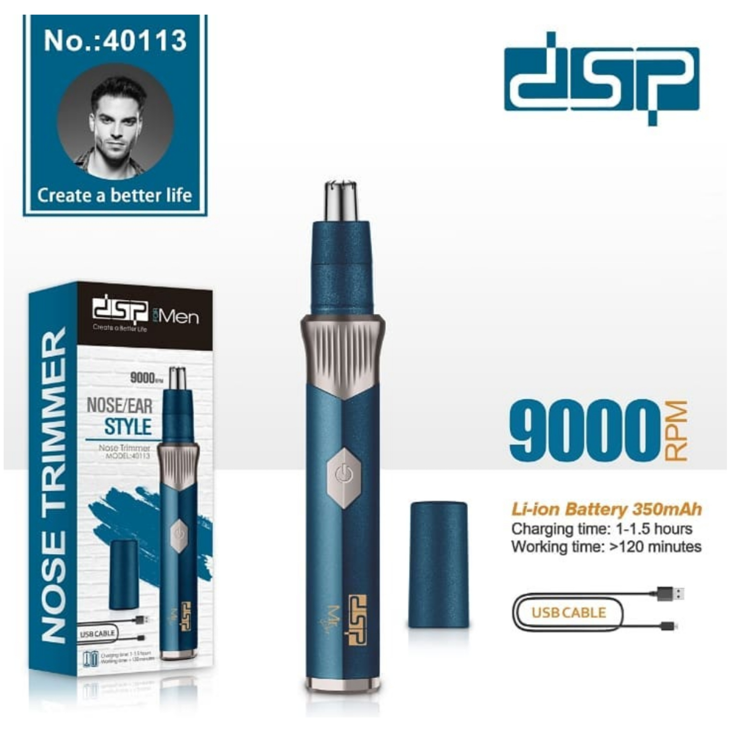 مو زن گوش و بینی دی اس پی مدل 40113 مو زن گوش و بینی دی اس پی مدل 40113