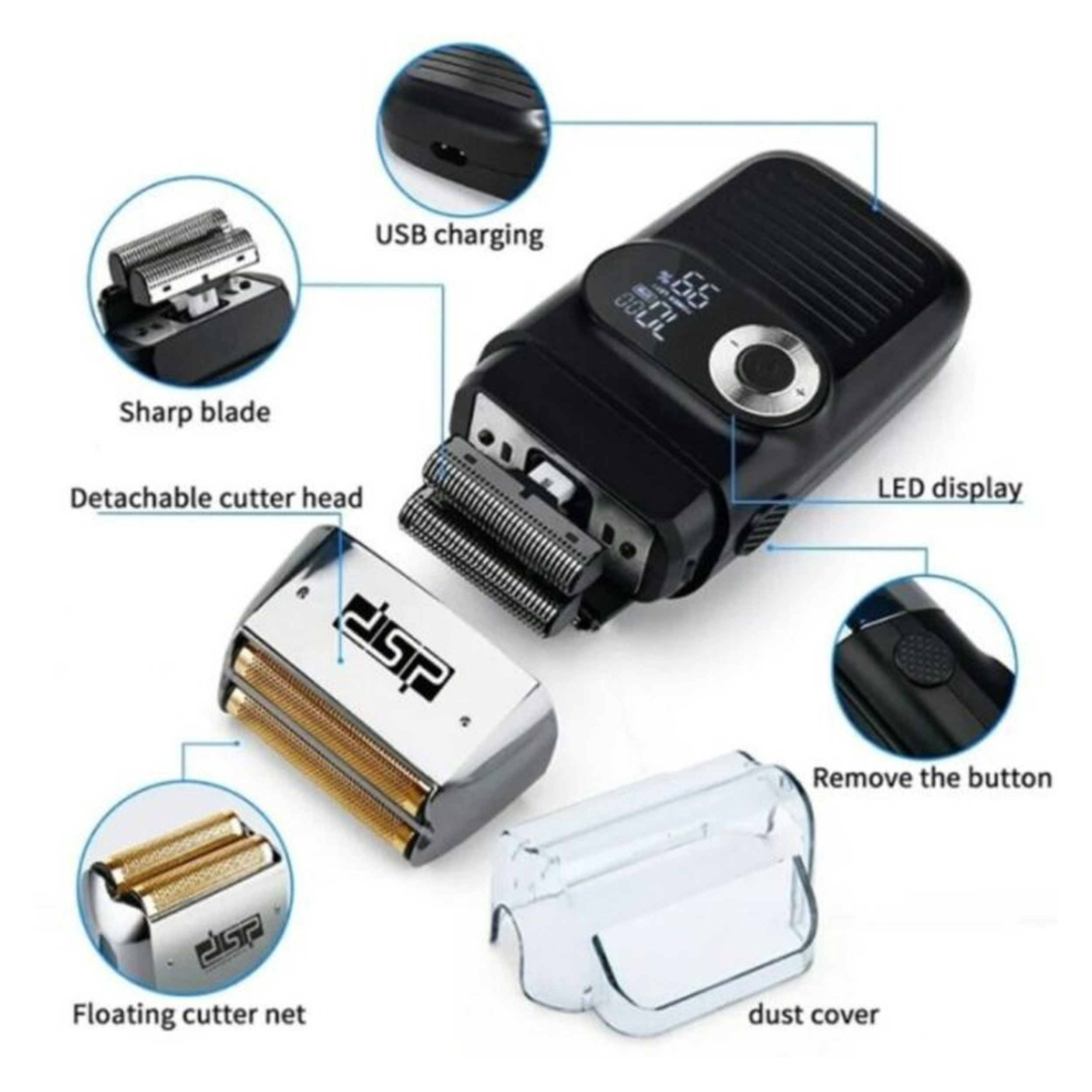 ماشین اصلاح موی صورت و بدن دی اس پی مدل 60088 ماشین اصلاح موی صورت و بدن دی اس پی مدل 60088