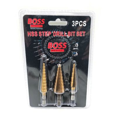 مته کاجی پله ای باس مدل LIFE_STYLE- bit3 مجموعه 3 عددی