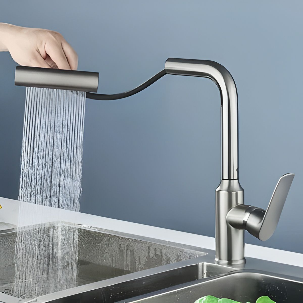 شیر آشپزخانه مدل چهار حالته شاوری لوکس کد 0202 شیر آشپزخانه مدل چهار حالته شاوری لوکس کد 0202