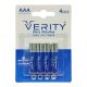 باتری نیم قلمی وریتی مدل Ultra Alkaline بسته چهار عددی