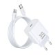 شارژر دیواری 30 وات ریمکس مدل All-compatible GaN-RP-U71 به همراه کابل USB-C