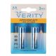 باتری قلمی وریتی مدل Super Heavy Duty Long Life Power بسته دو عددی باتری قلمی وریتی مدل Super Heavy Duty Long Life Power بسته دو عددی
